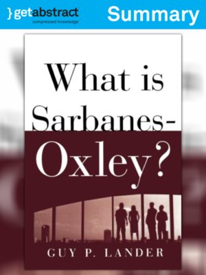 cover image of What Is Sarbanes-Oxley? (Summary)